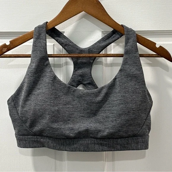 Athleta Women’s Ultimate Sports Bra Size Large A-C Cup Heathered Gray NWOT - Picture 3 of 7